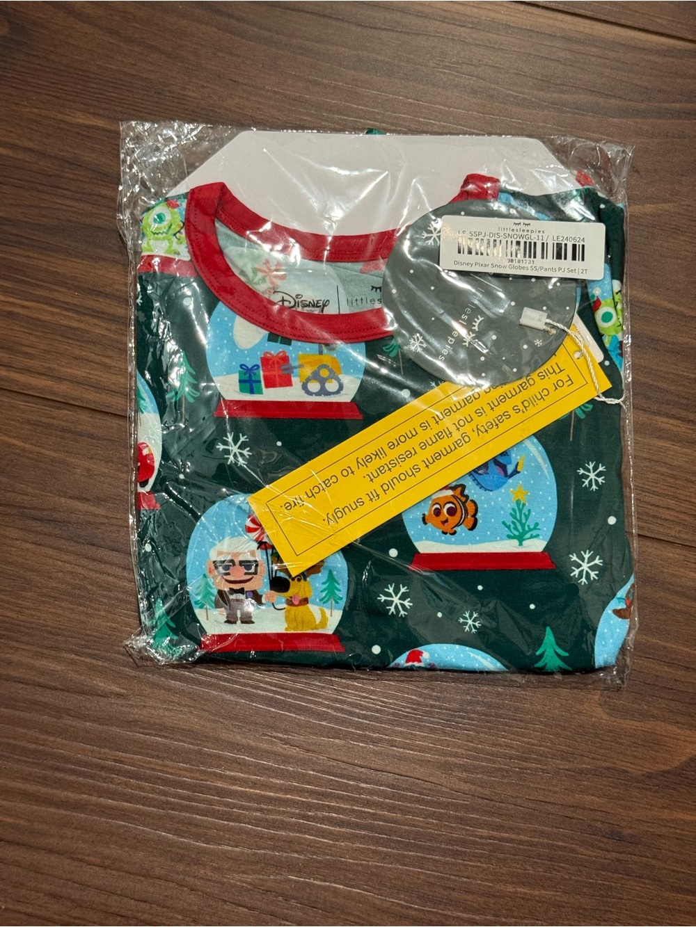 NIB Little Sleepies Pixar Christmas Globes